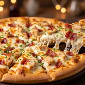 Chicken bacon ranch pizza